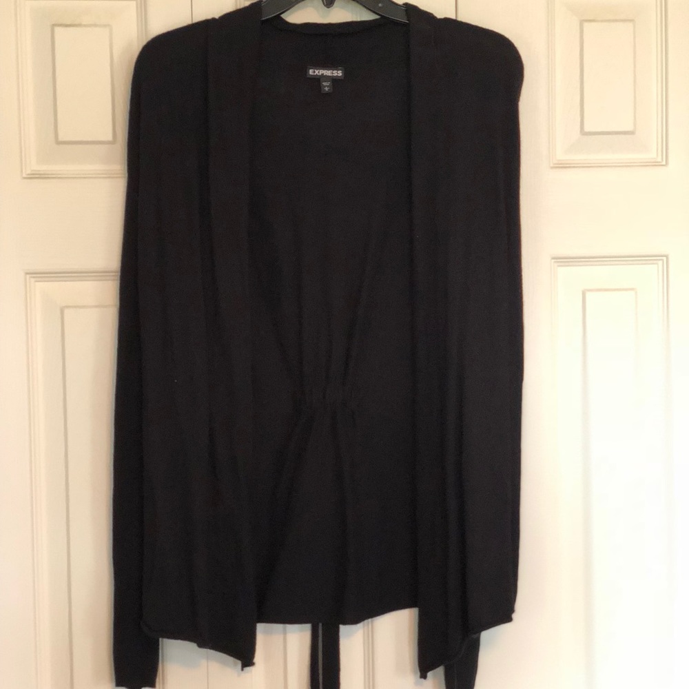 Black cardigan